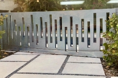 modern fence and gate unique design